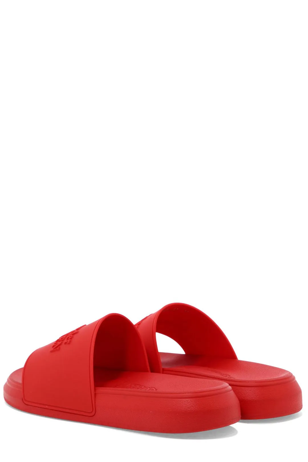 Alexander McQueen Logo Embossed Slip-On Slides