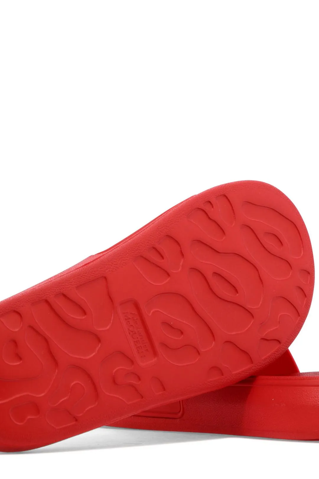 Alexander McQueen Logo Embossed Slip-On Slides