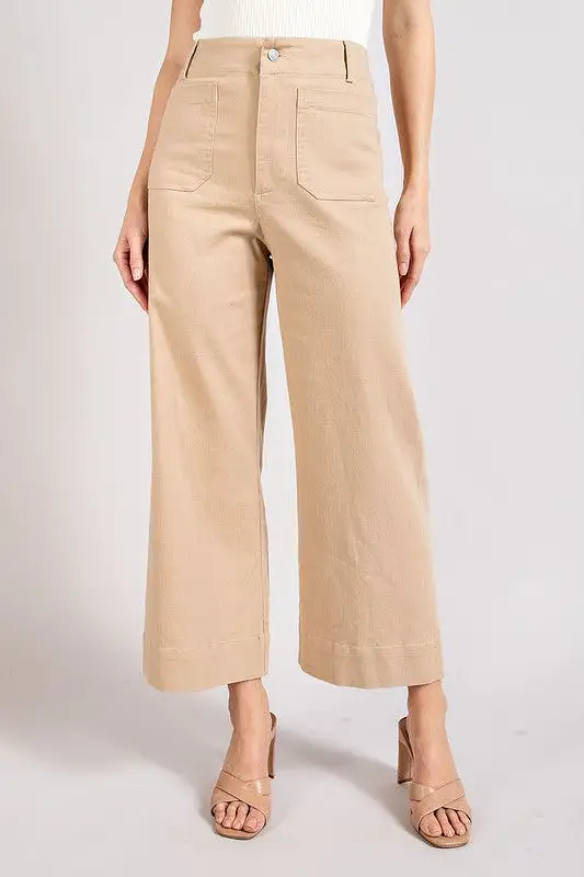 AMILLIE SOFT WASHED WIDE LEG PANTS [ONLINE EXCLUSIVE]