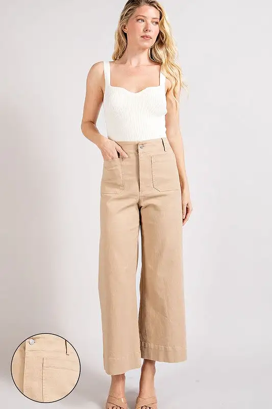 AMILLIE SOFT WASHED WIDE LEG PANTS [ONLINE EXCLUSIVE]