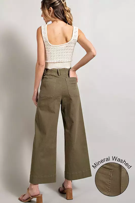 AMILLIE SOFT WASHED WIDE LEG PANTS [ONLINE EXCLUSIVE]