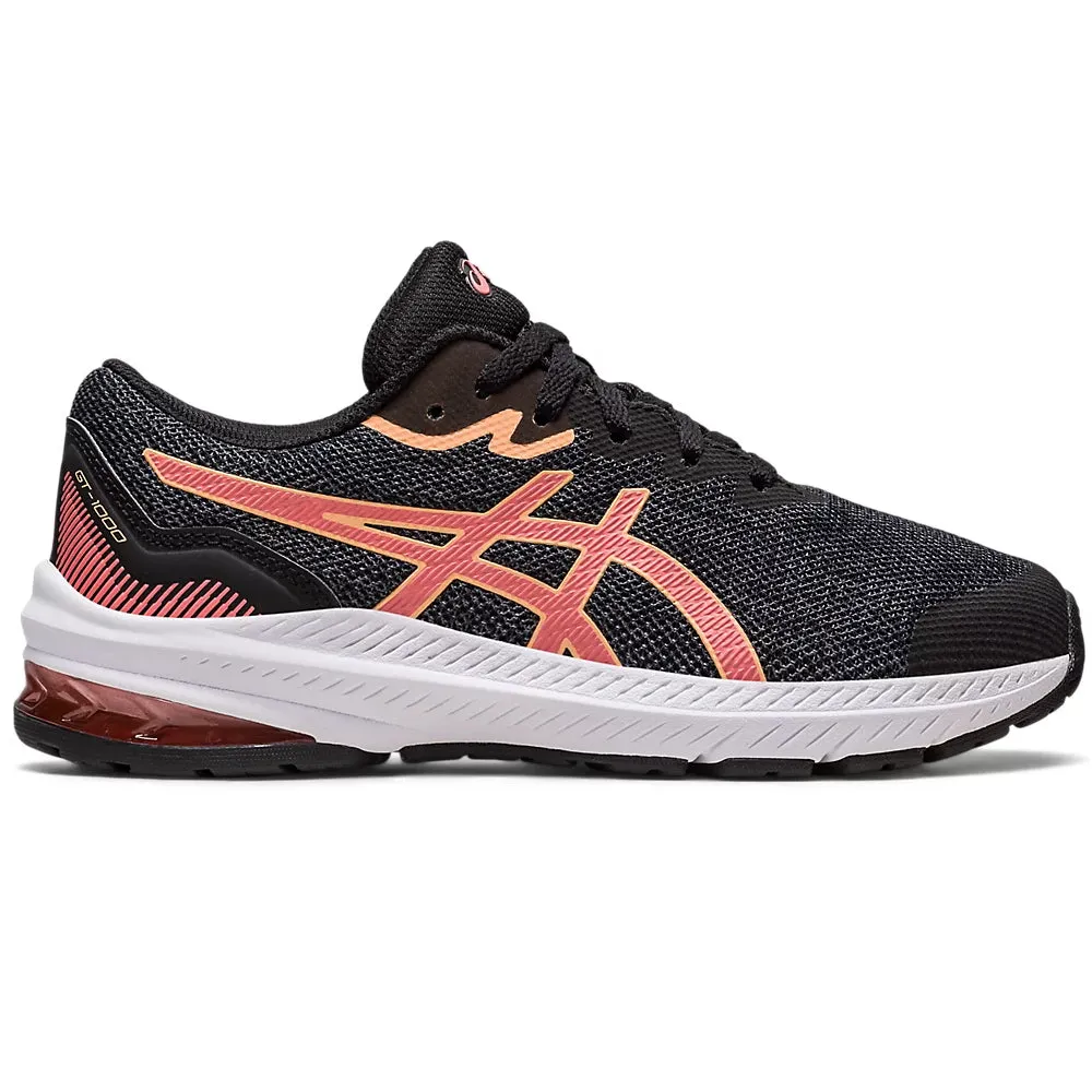 Asics Kids GT-1000 11 GS Running Shoes Black / Papaya