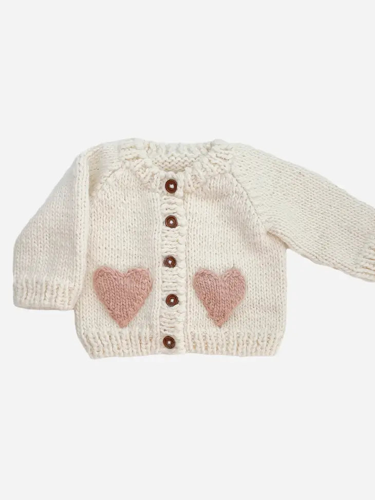 Baby Girl Heart Cardigan