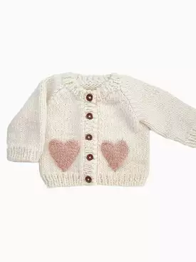 Baby Girl Heart Cardigan