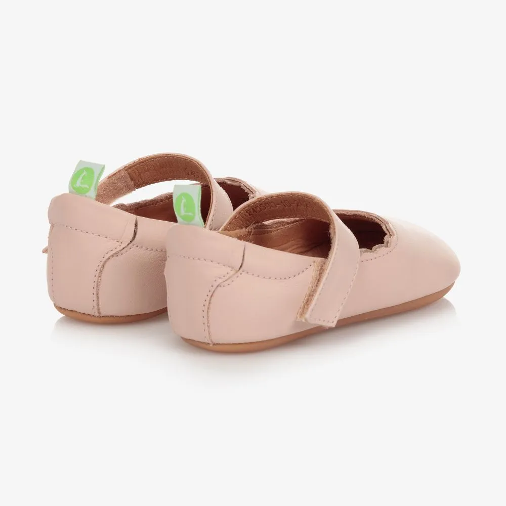 Baby Girls Pink Leather Shoes