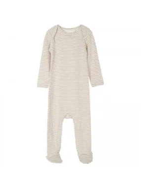 Baby Suit Stripe - Oat/Off White M107