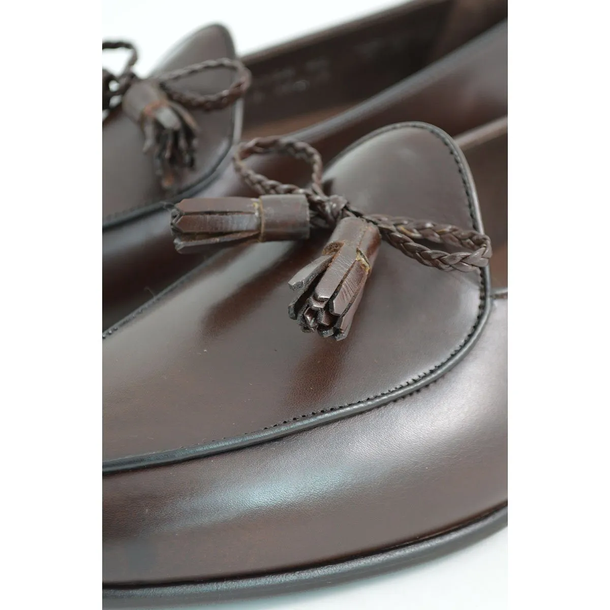 Berwick 1707 Braided Tassel Belgian Loafer (5154) -Dark Brown