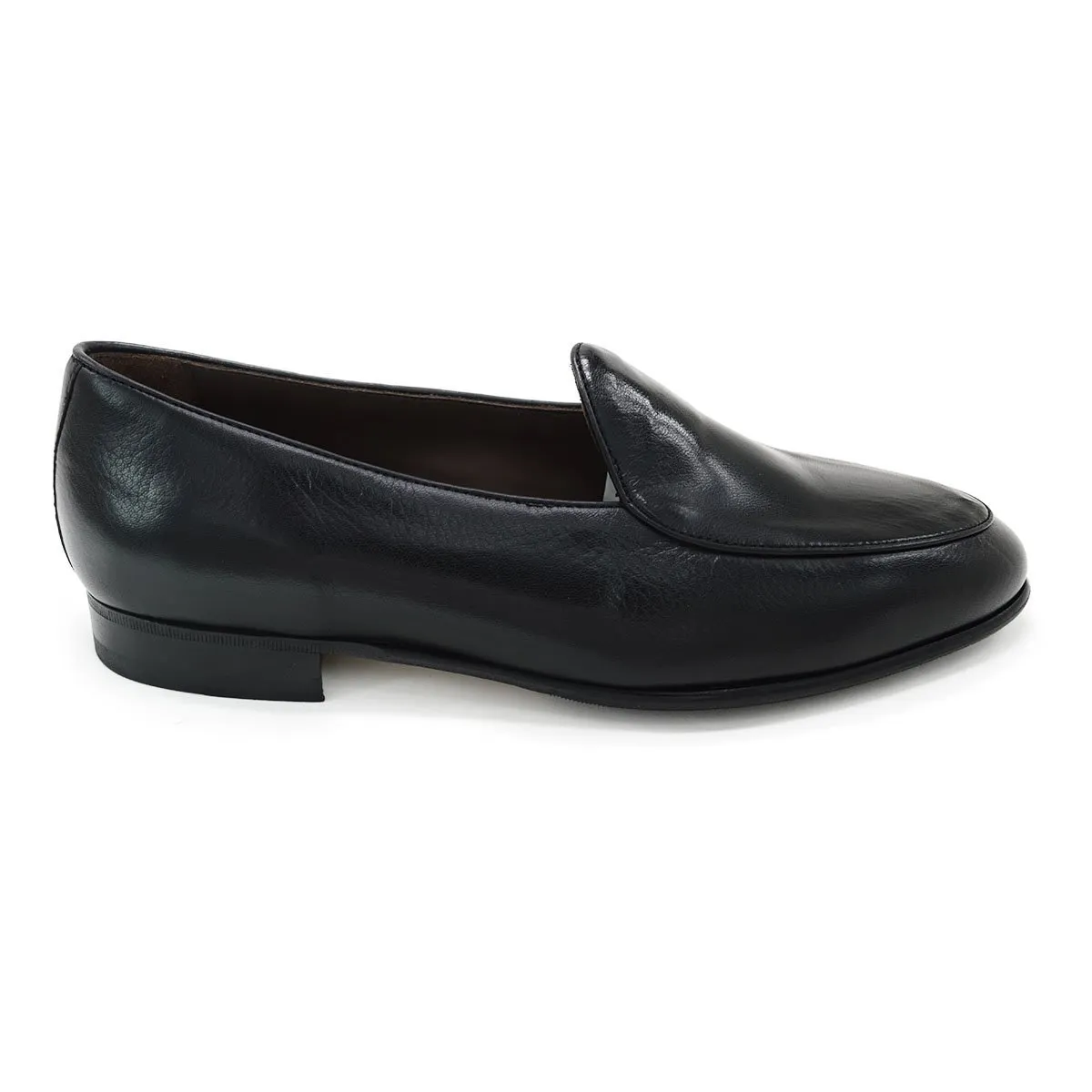 Berwick 1707 Classic Belgian Loafer (4950) -Black Deerskin