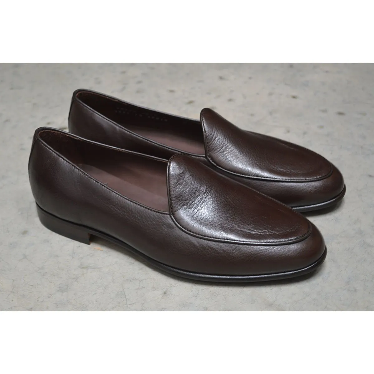 Berwick 1707 Classic Belgian Loafer (4950) -Dark Brown Deerskin