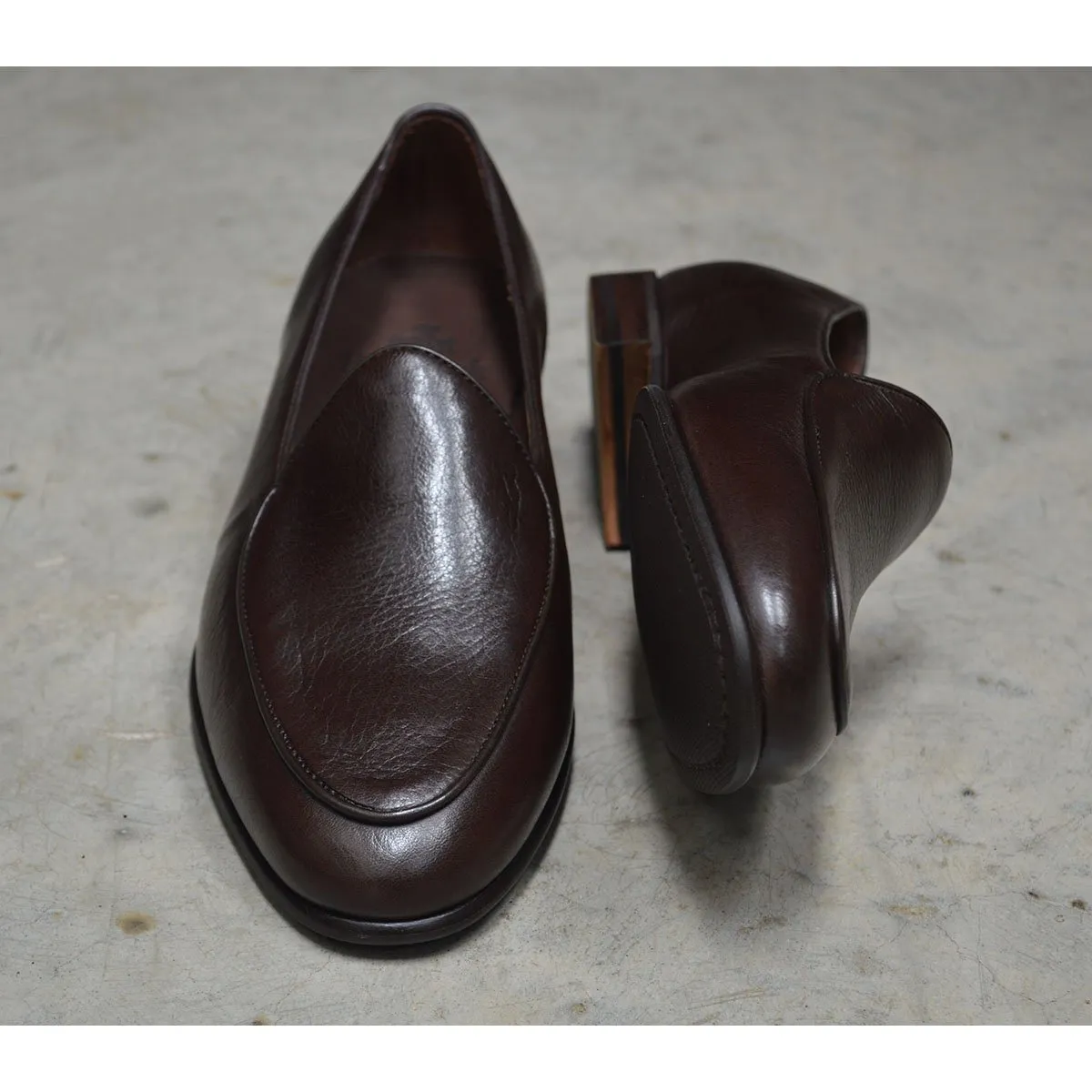 Berwick 1707 Classic Belgian Loafer (4950) -Dark Brown Deerskin