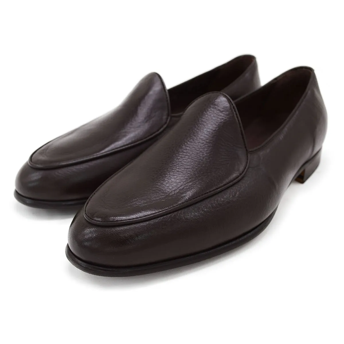 Berwick 1707 Classic Belgian Loafer (4950) -Dark Brown Deerskin