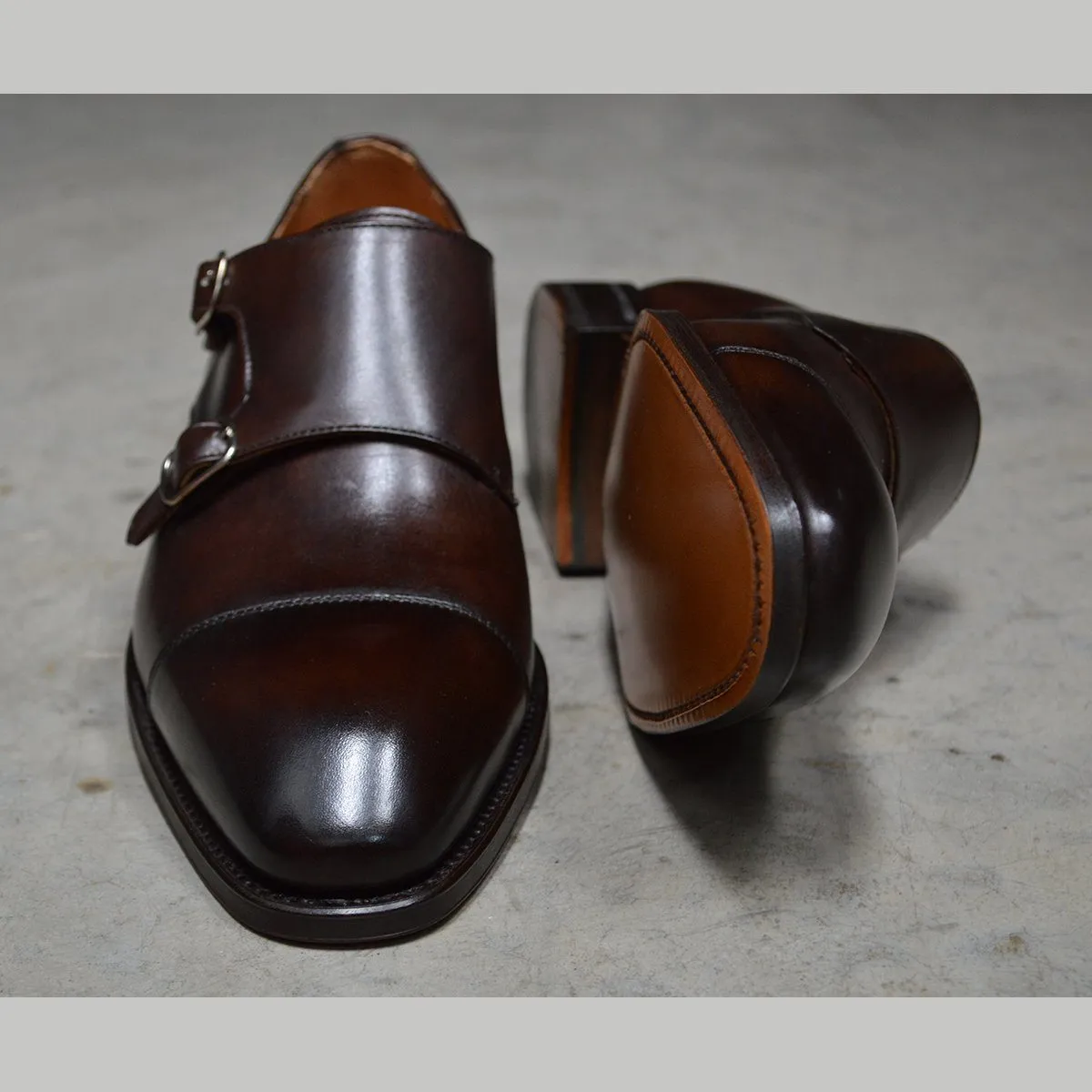 Berwick 1707 Double Monk (5212)-Dark Brown