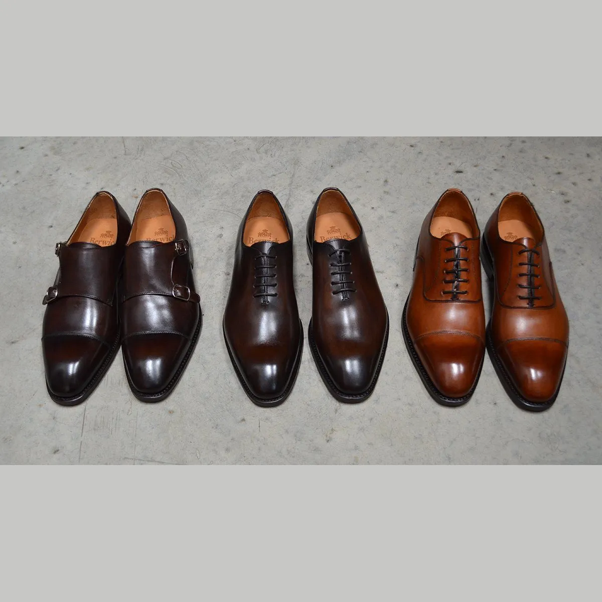 Berwick 1707 Double Monk (5212)-Dark Brown