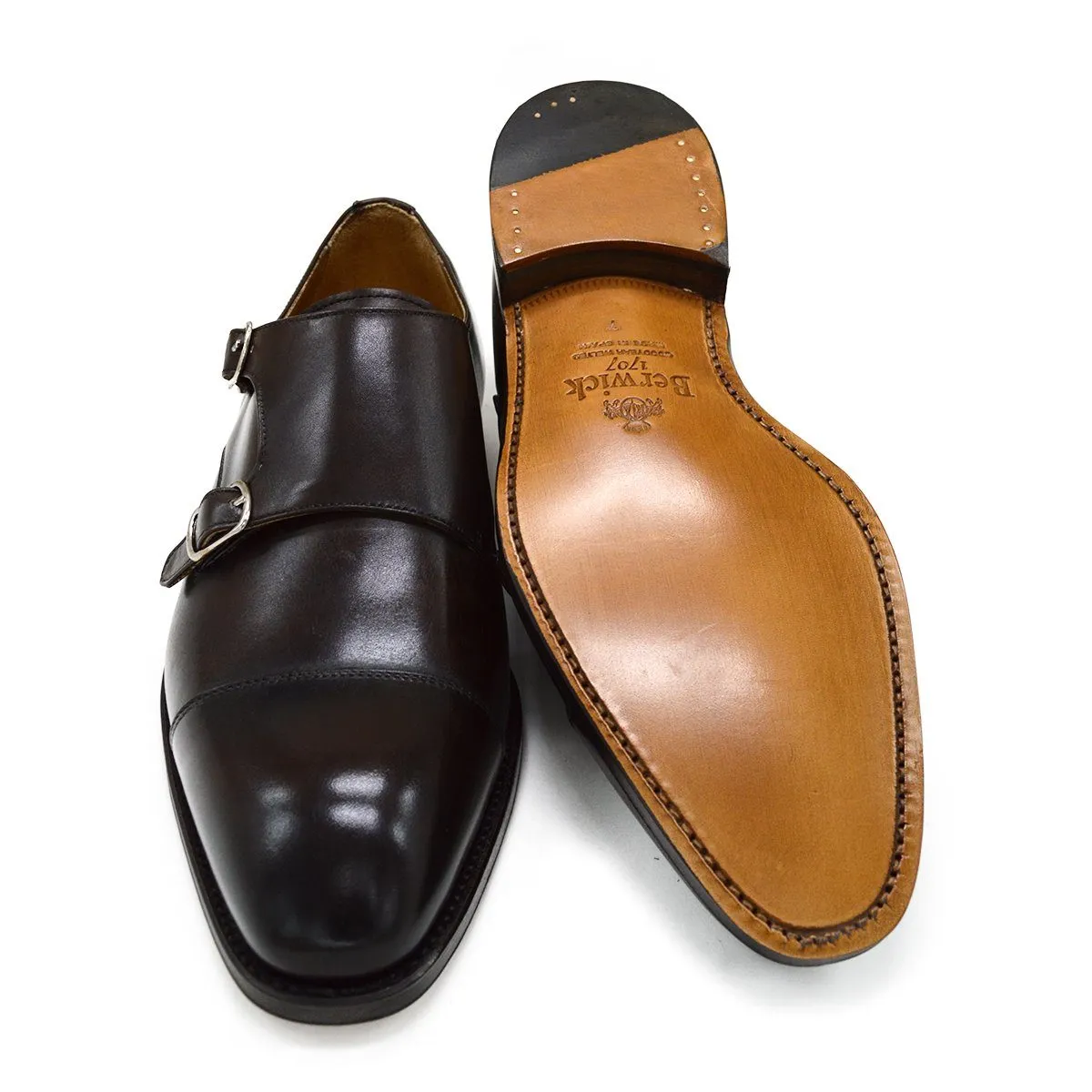 Berwick 1707 Double Monk (5212)-Dark Brown