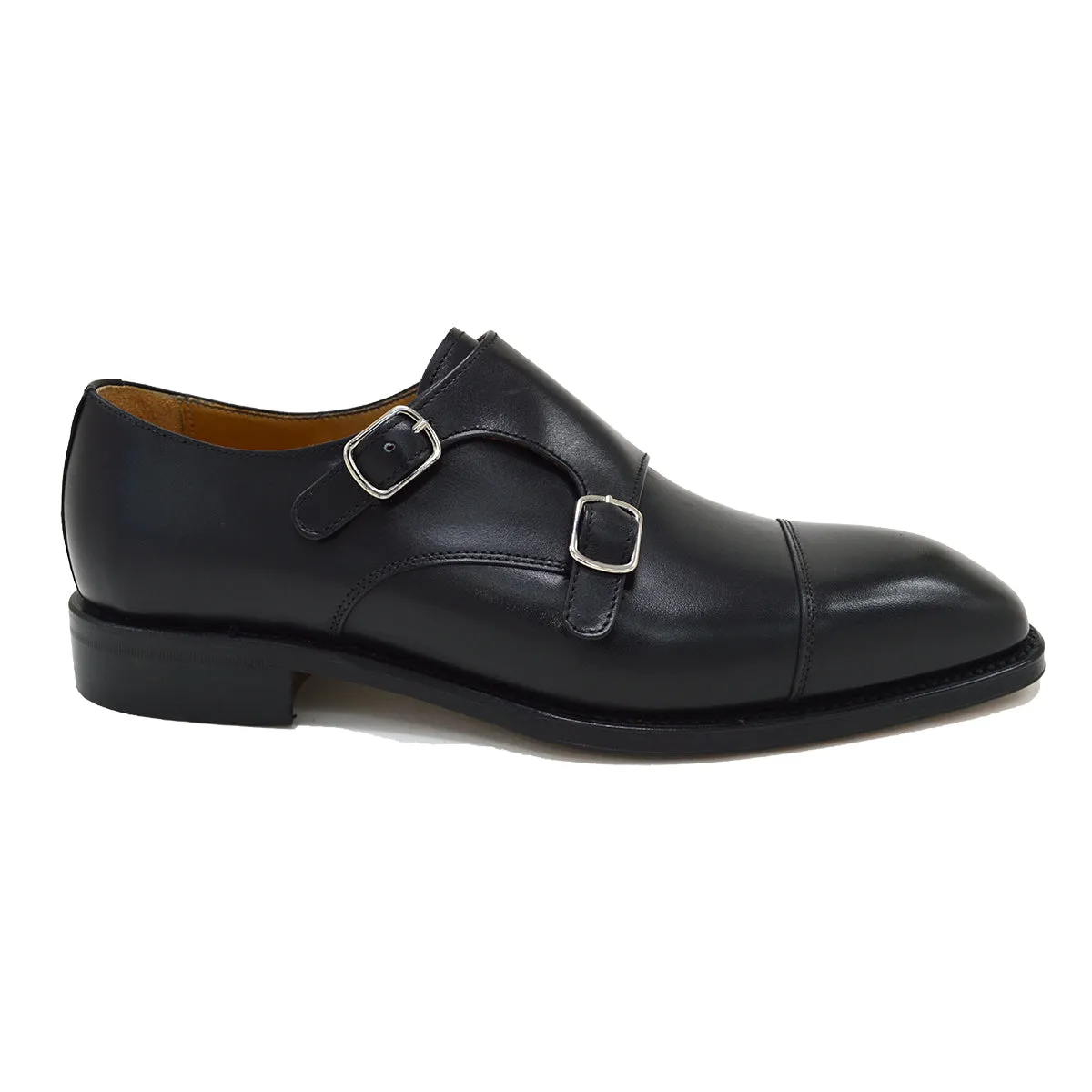 Berwick 1707 Double Monk (5212)- Black Boxcalf