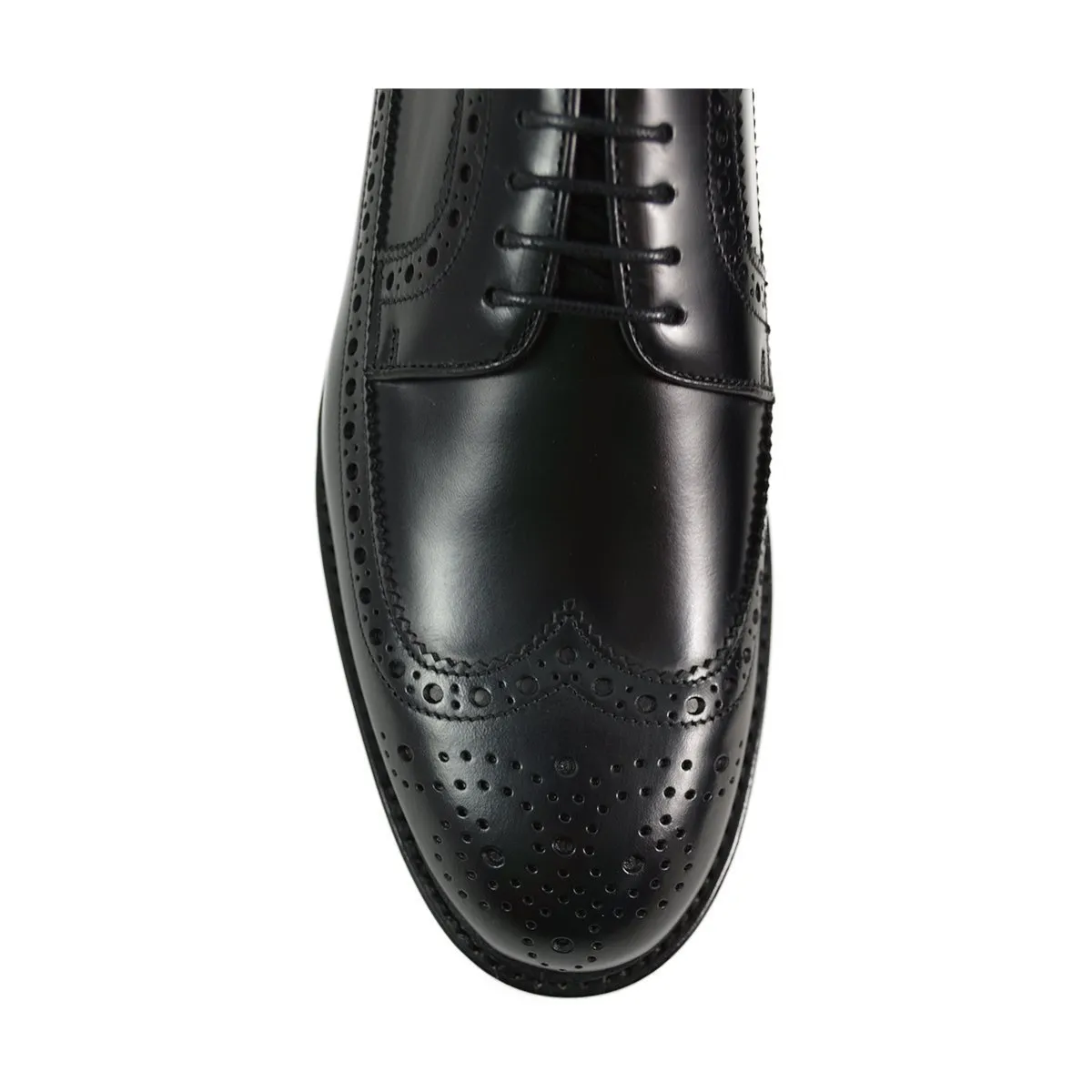 Berwick 1707 Long Wing Brogue (3681) - Black Rois