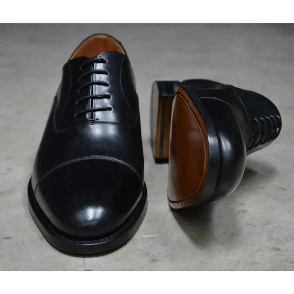 Berwick 1707 Oxford (3010) - Black Boxcalf