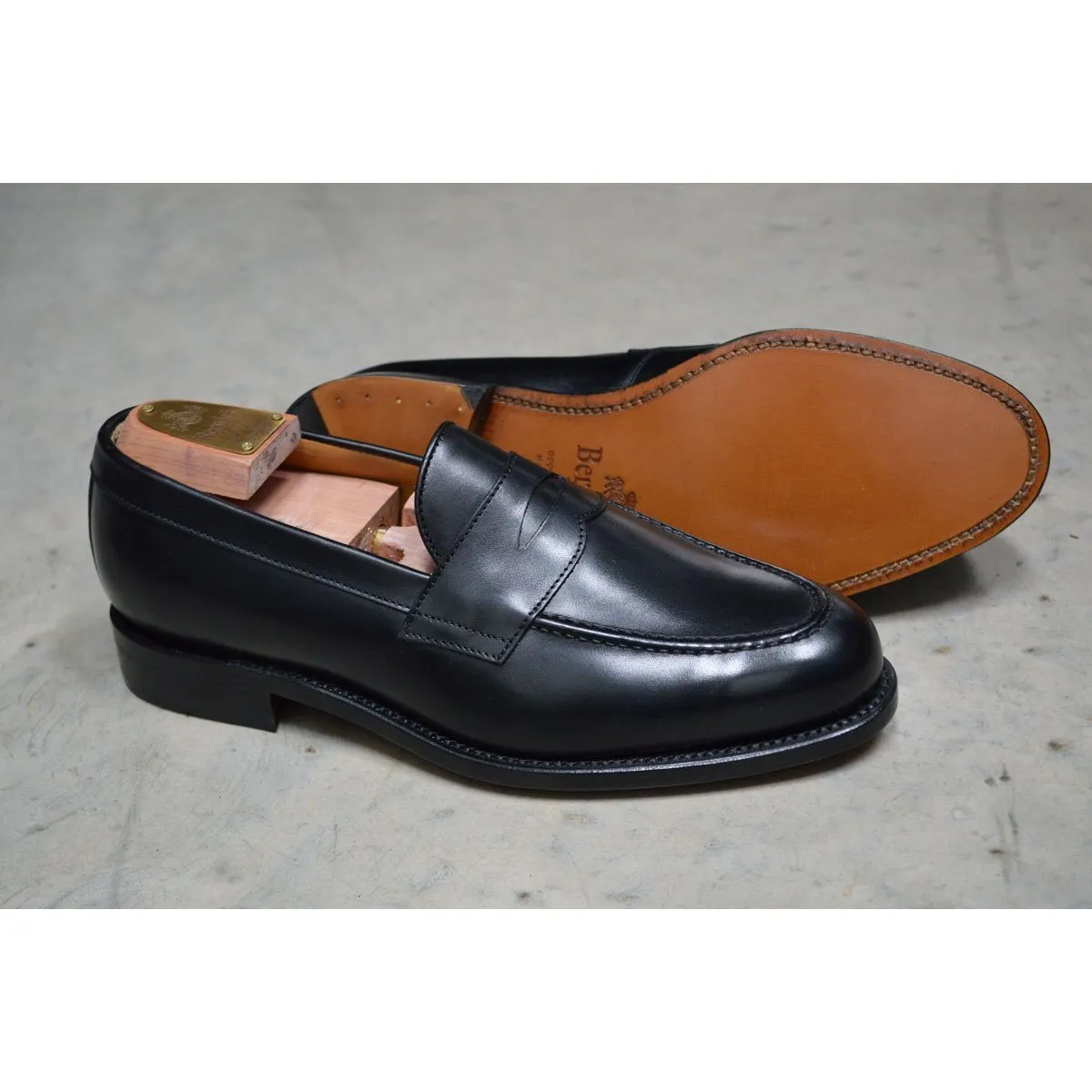 Berwick 1707 Penny Loafer (9628) - Black Boxcalf