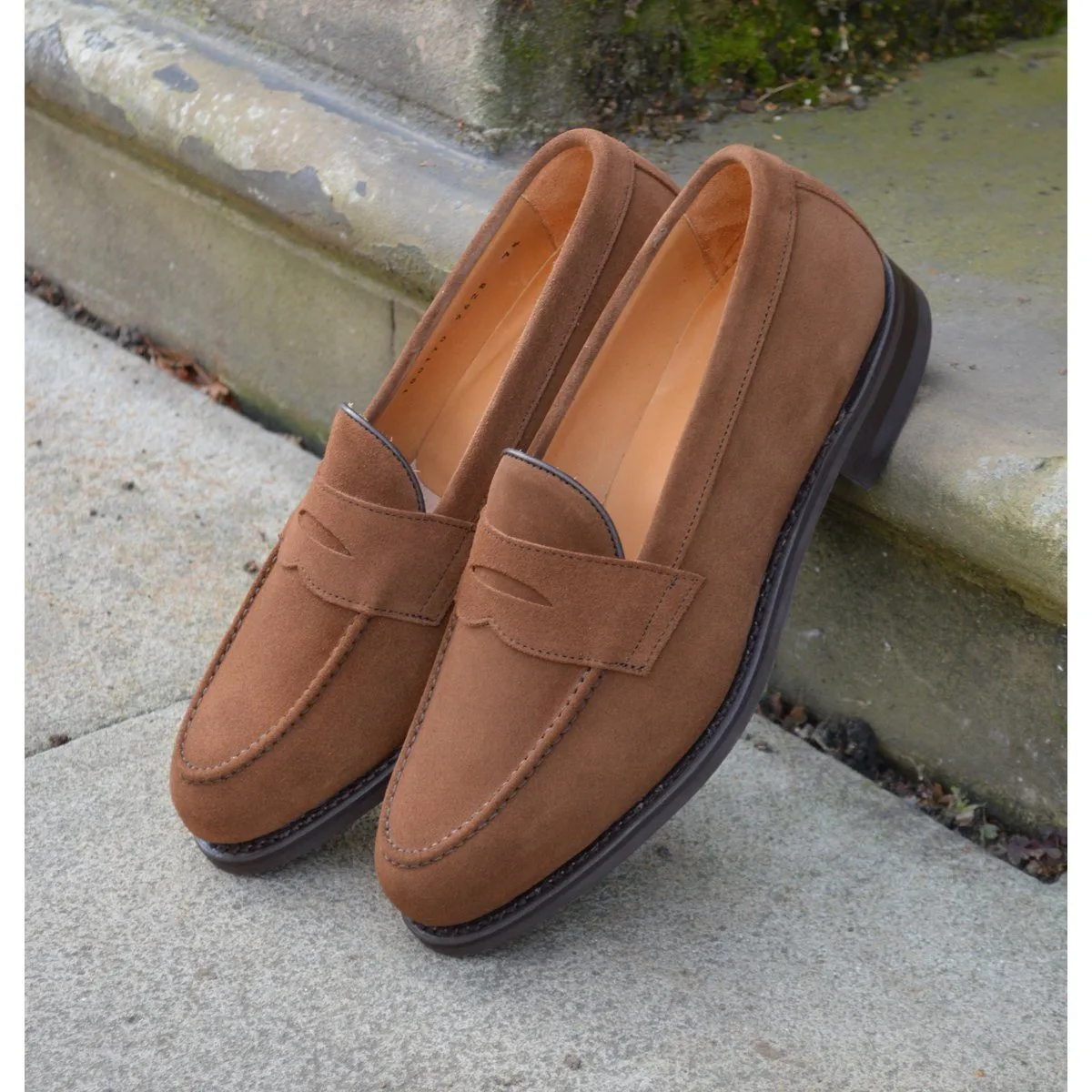 Berwick 1707 Penny Loafer (9628) - Snuff Suede Dainite