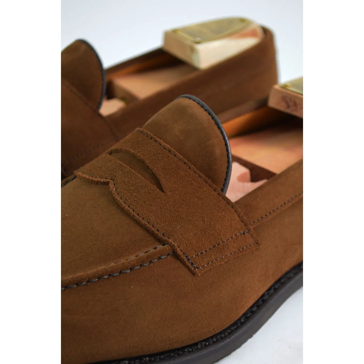 Berwick 1707 Penny Loafer (9628) - Snuff Suede Dainite