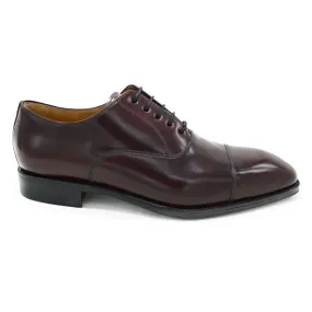 Berwick 1707 Premium Grade Cordovan Straight Cap Oxford (5217) - Red Brown