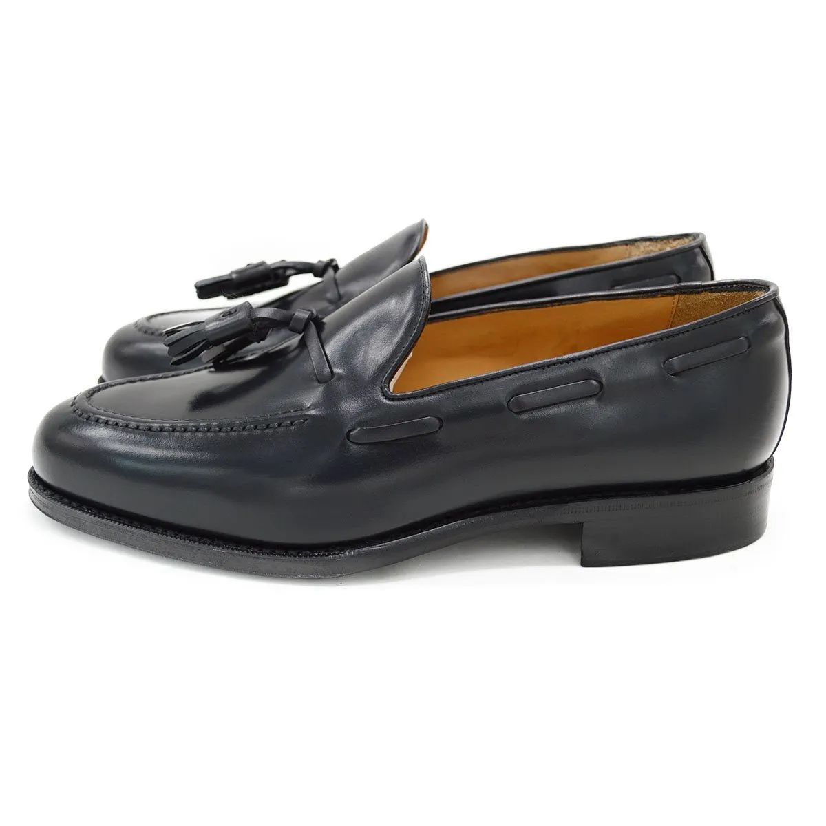 Berwick 1707 Premium Grade Cordovan Tasselled loafer (8491) -Black