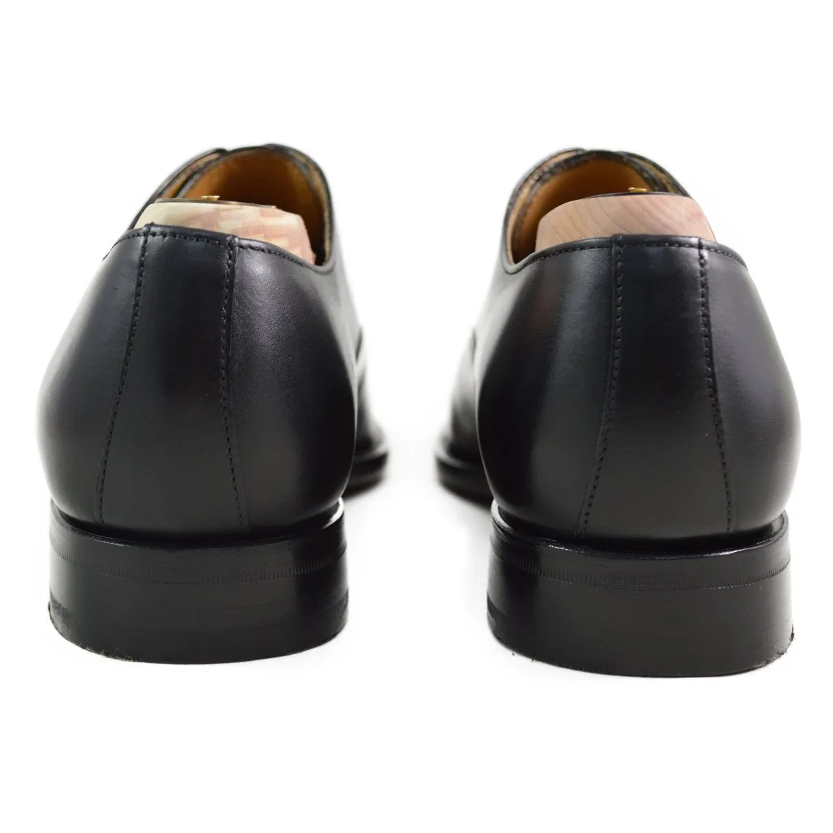 Berwick 1707 Straight Cap Oxford (2428) - Black Boxcalf