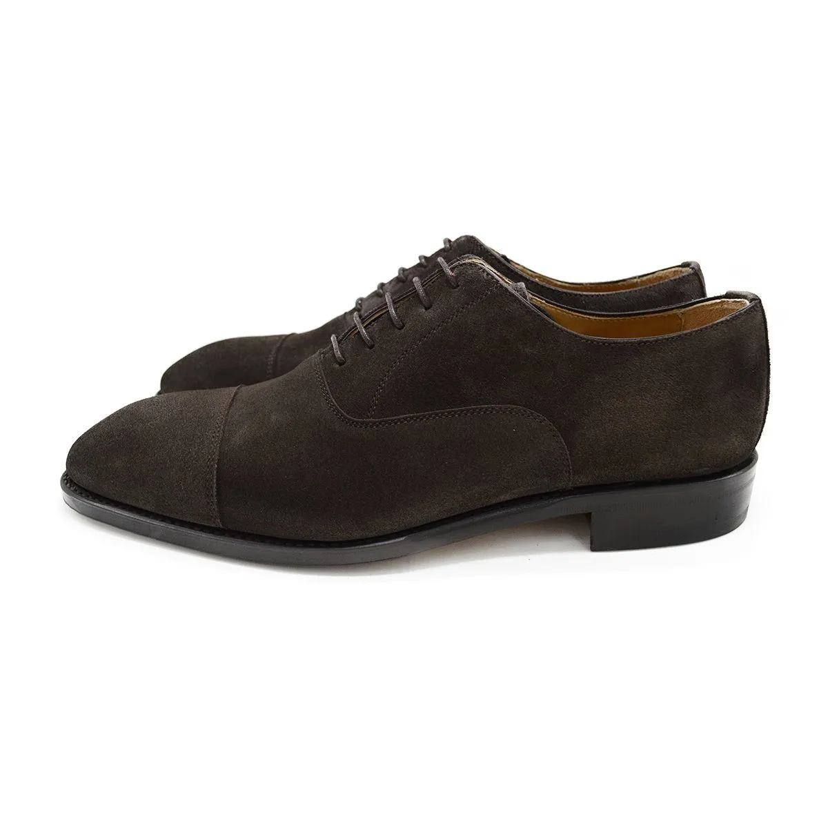 Berwick 1707 Straight Cap Oxford (5217) -Dark Brown Suede