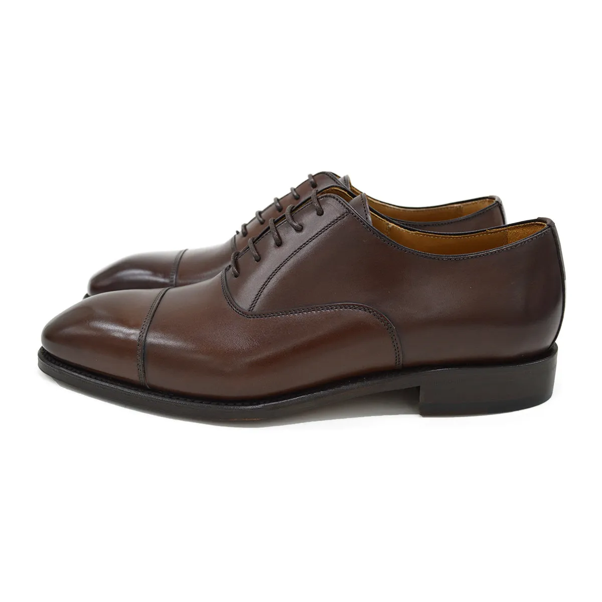 Berwick 1707 Straight Cap Oxford (5217) -Moka