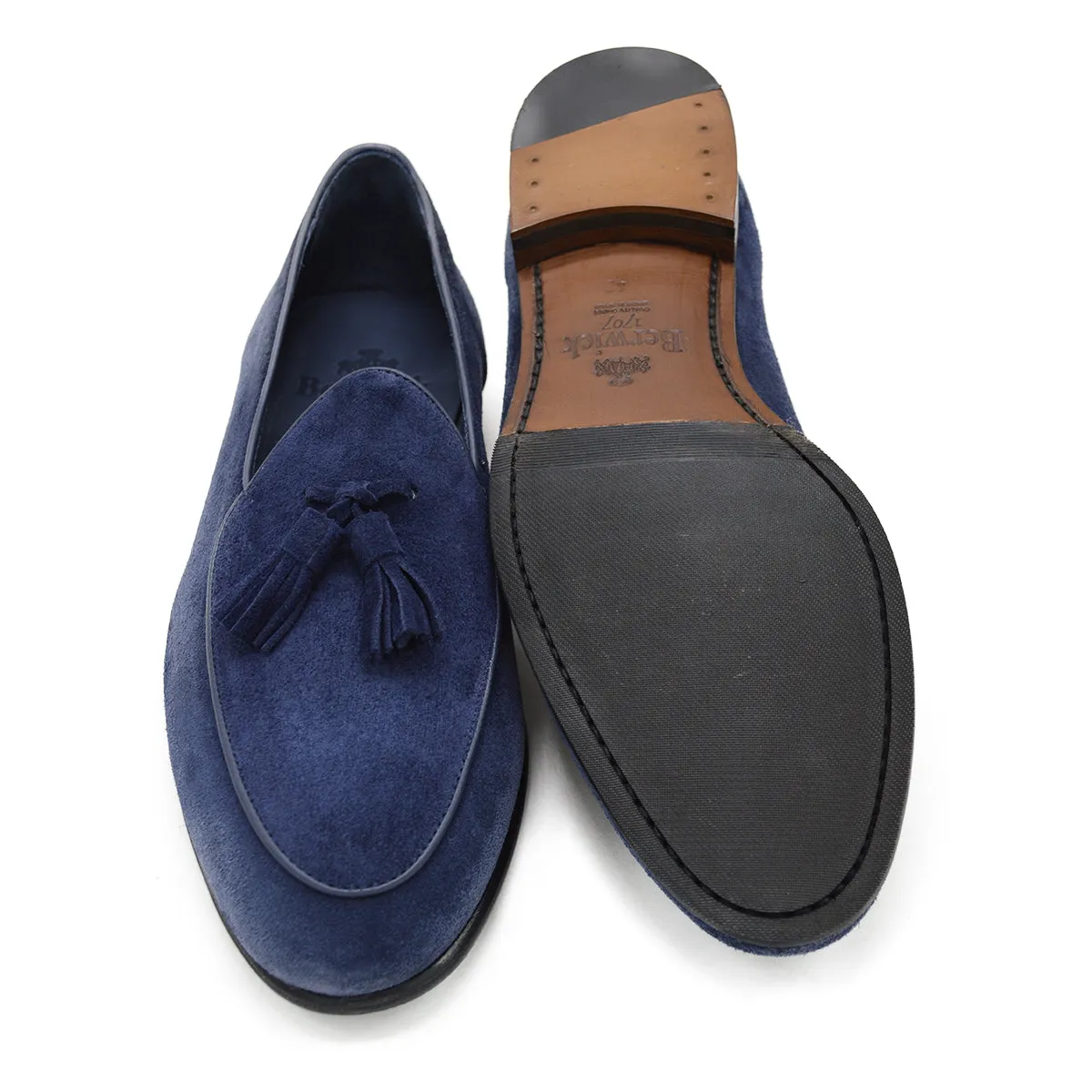 Berwick 1707 Tassel Belgian Loafer (4951)- Florence Navy