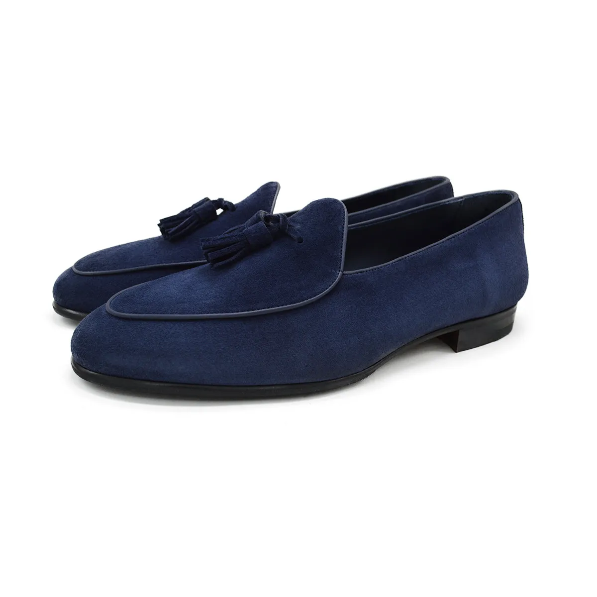 Berwick 1707 Tassel Belgian Loafer (4951)- Florence Navy