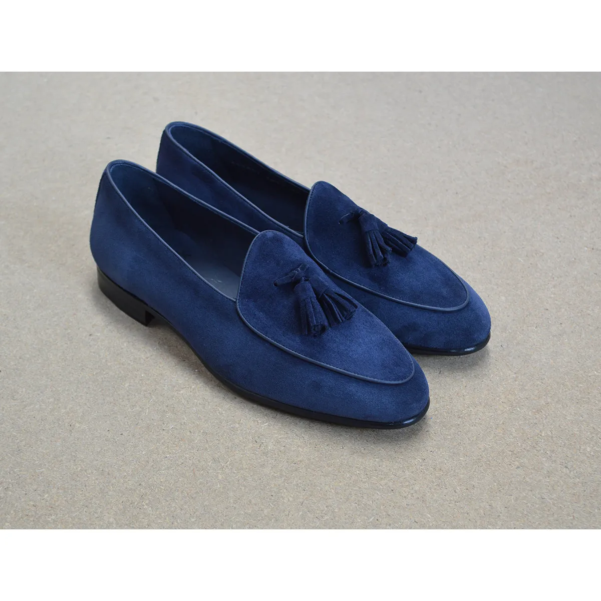 Berwick 1707 Tassel Belgian Loafer (4951)- Florence Navy