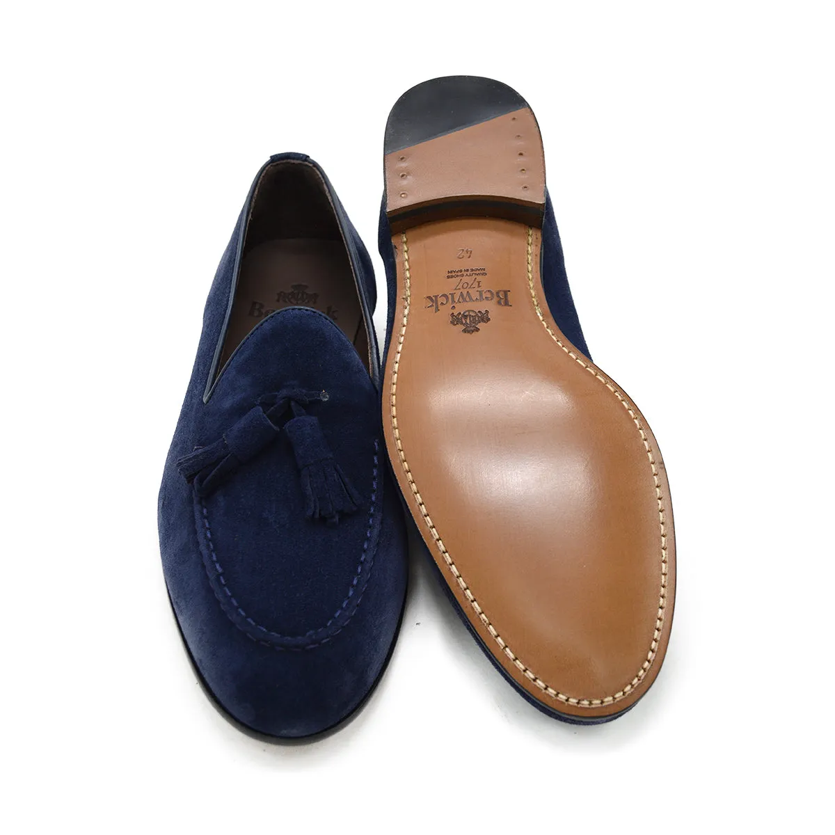 Berwick 1707 Tassel Belgian Loafer (5378) -Florence Navy