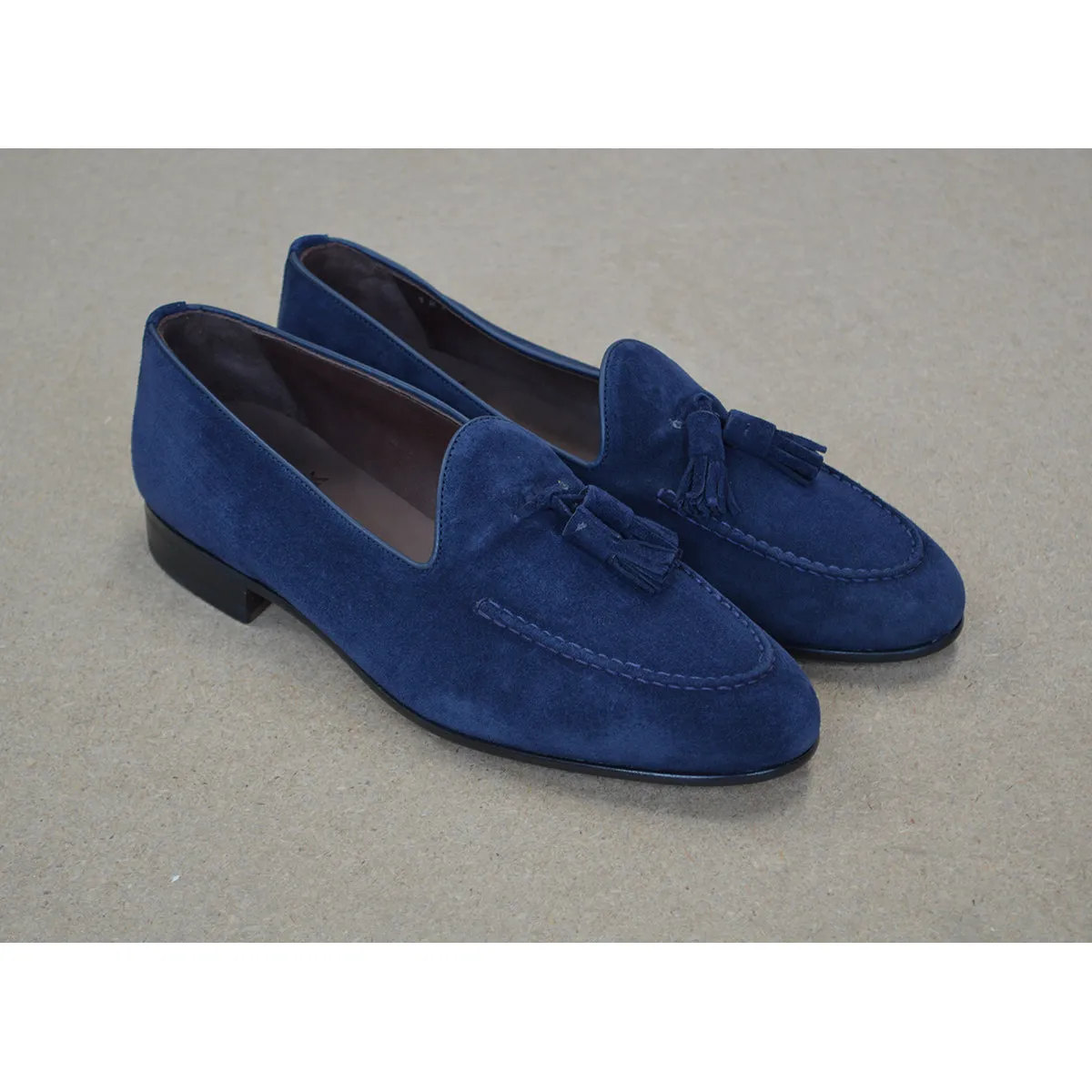 Berwick 1707 Tassel Belgian Loafer (5378) -Florence Navy