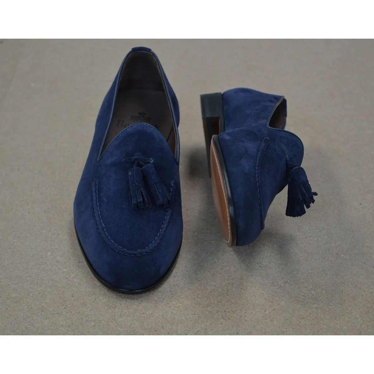 Berwick 1707 Tassel Belgian Loafer (5378) -Florence Navy