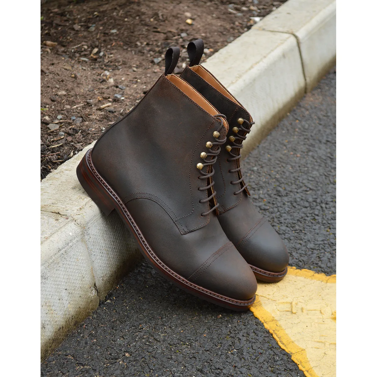 Berwick 1707 Toe Cap Boot (321) - Waxy Commander Snuff