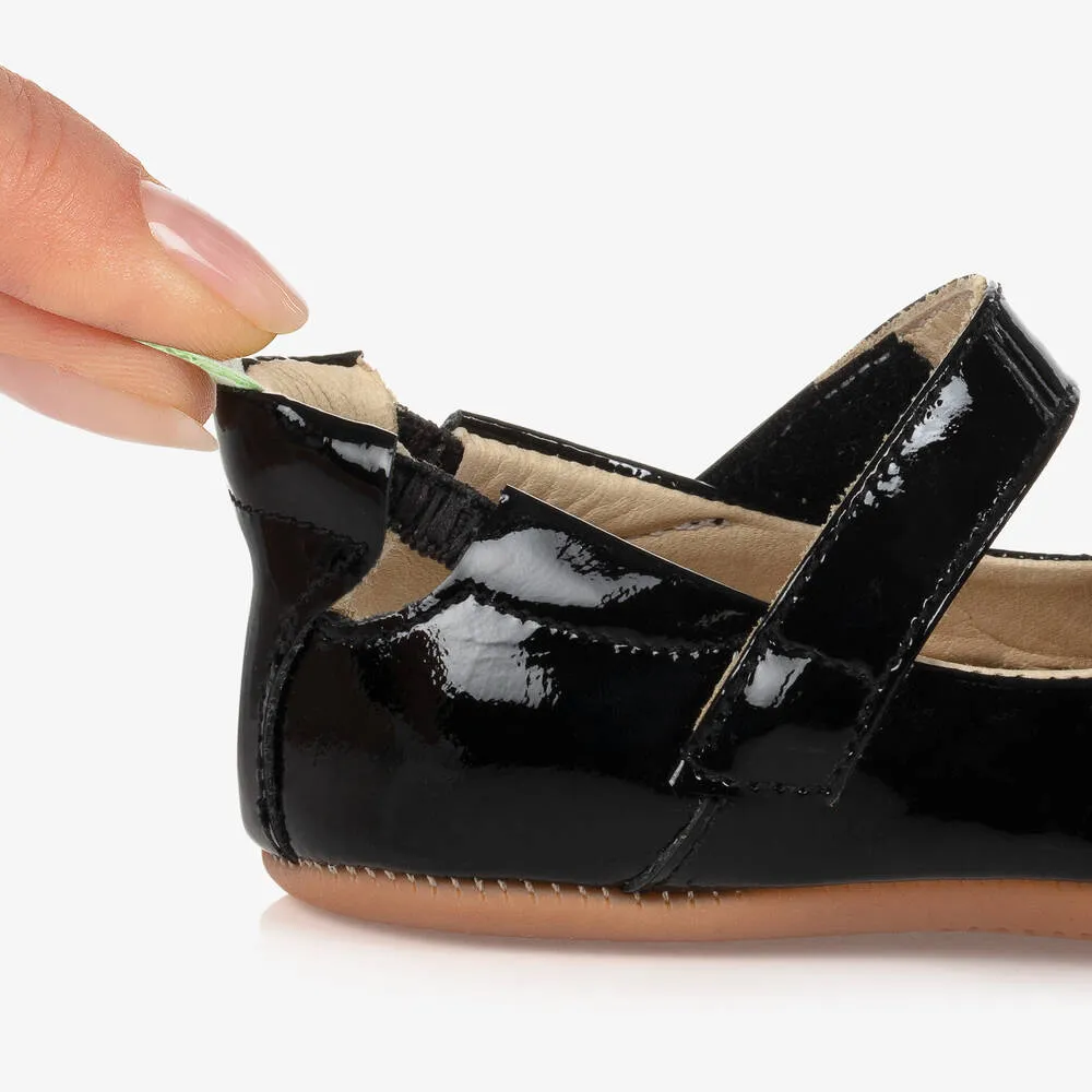 Black Patent Leather Baby Shoes