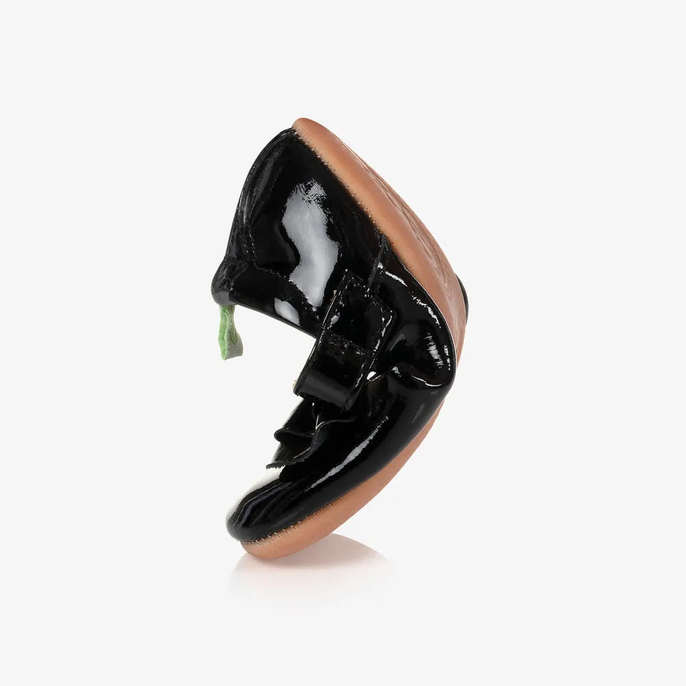 Black Patent Leather Baby Shoes