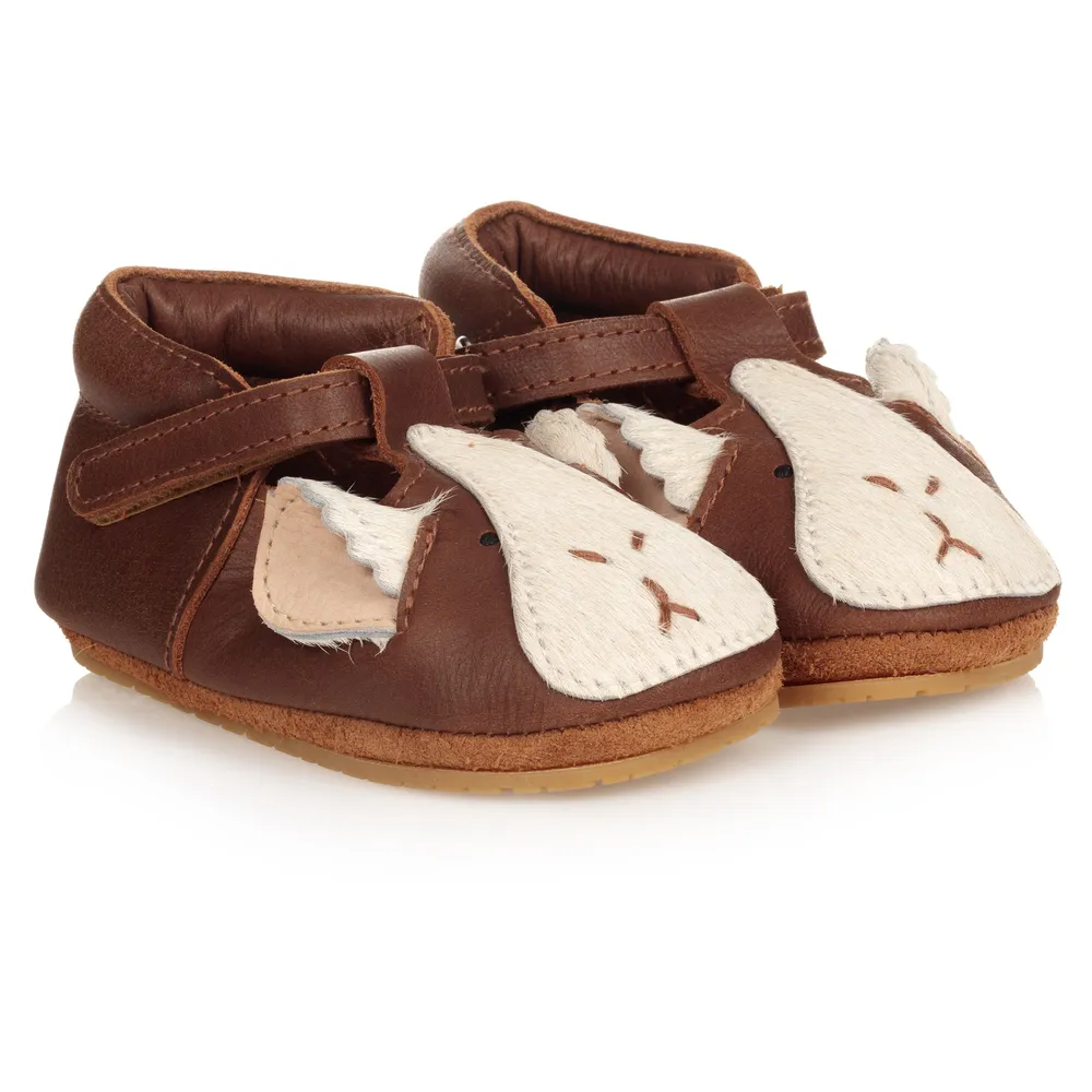 Brown Leather Baby Shoes