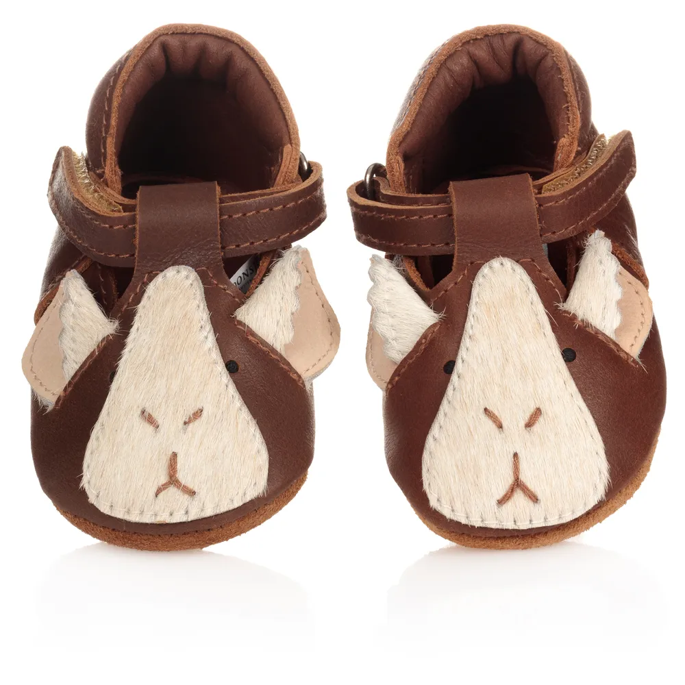 Brown Leather Baby Shoes