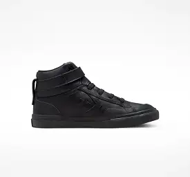 CONVERSE JUNIOR PRO BLAZE LEATHER TRIPLE BLACK SHOES