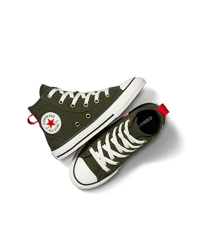 CONVERSE KIDS ALL STAR HI MFG GREEN SHOES