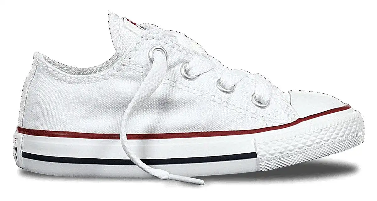 CONVERSE KIDS CHUCK TAYLOR ALL STARS LOW TOP WHITE SHOE