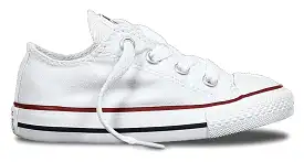 CONVERSE KIDS CHUCK TAYLOR ALL STARS LOW TOP WHITE SHOE