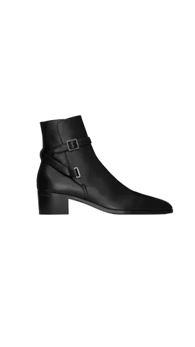 Dorian Jodhpur In Smooth Leather - Black