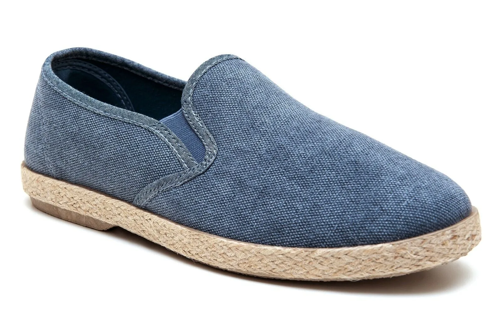 ESPADRILLAS MOCASSINI UOMO SLIP ON CALZATURE SCARPE BASSE BLU CASUAL BARCA