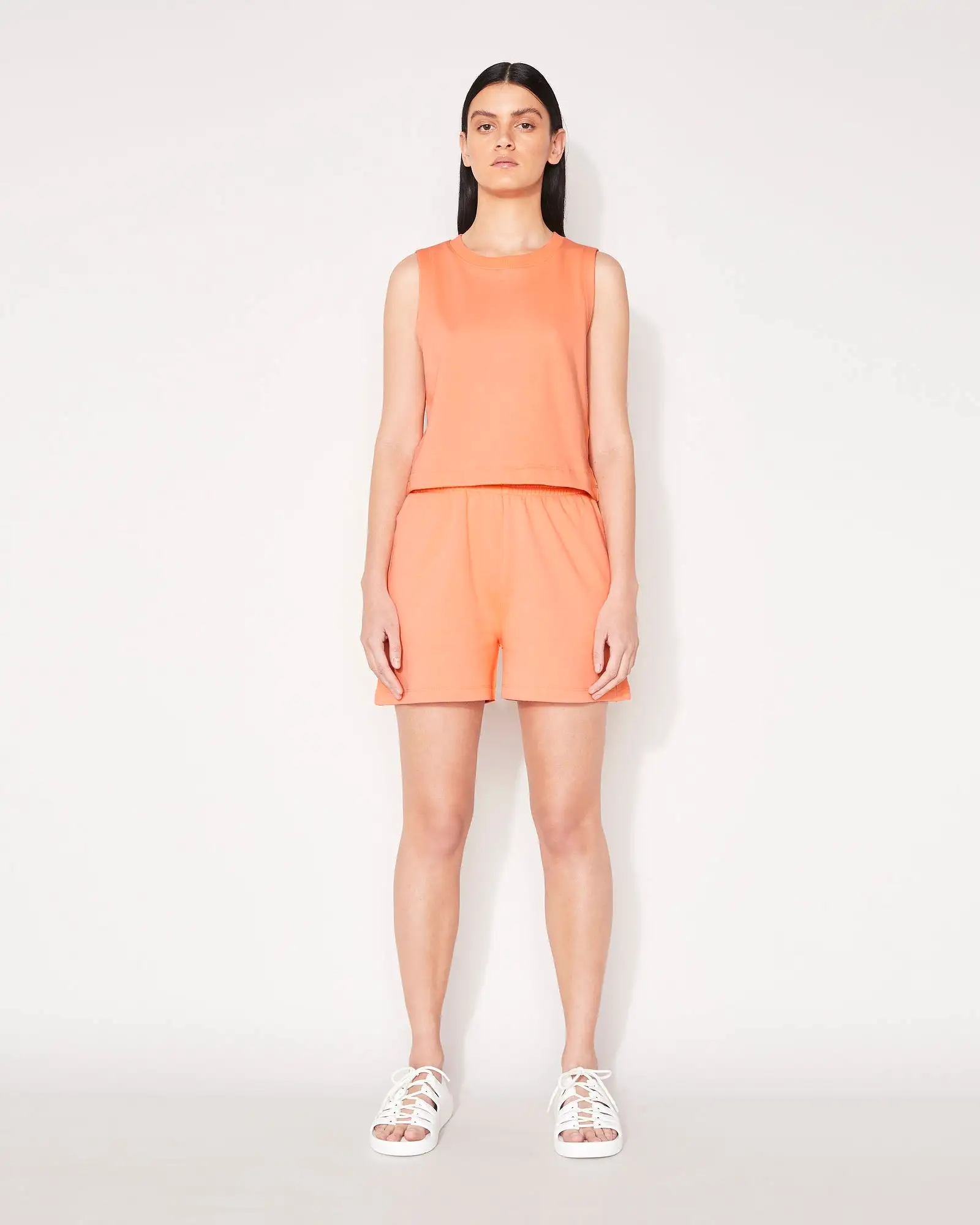 ESSENTIAL SWEAT SHORT - PAPAYA PUNCH