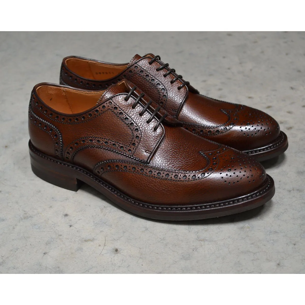 FACTORY SECOND Berwick 1707 Country Grain Brogue Shoe (4170)