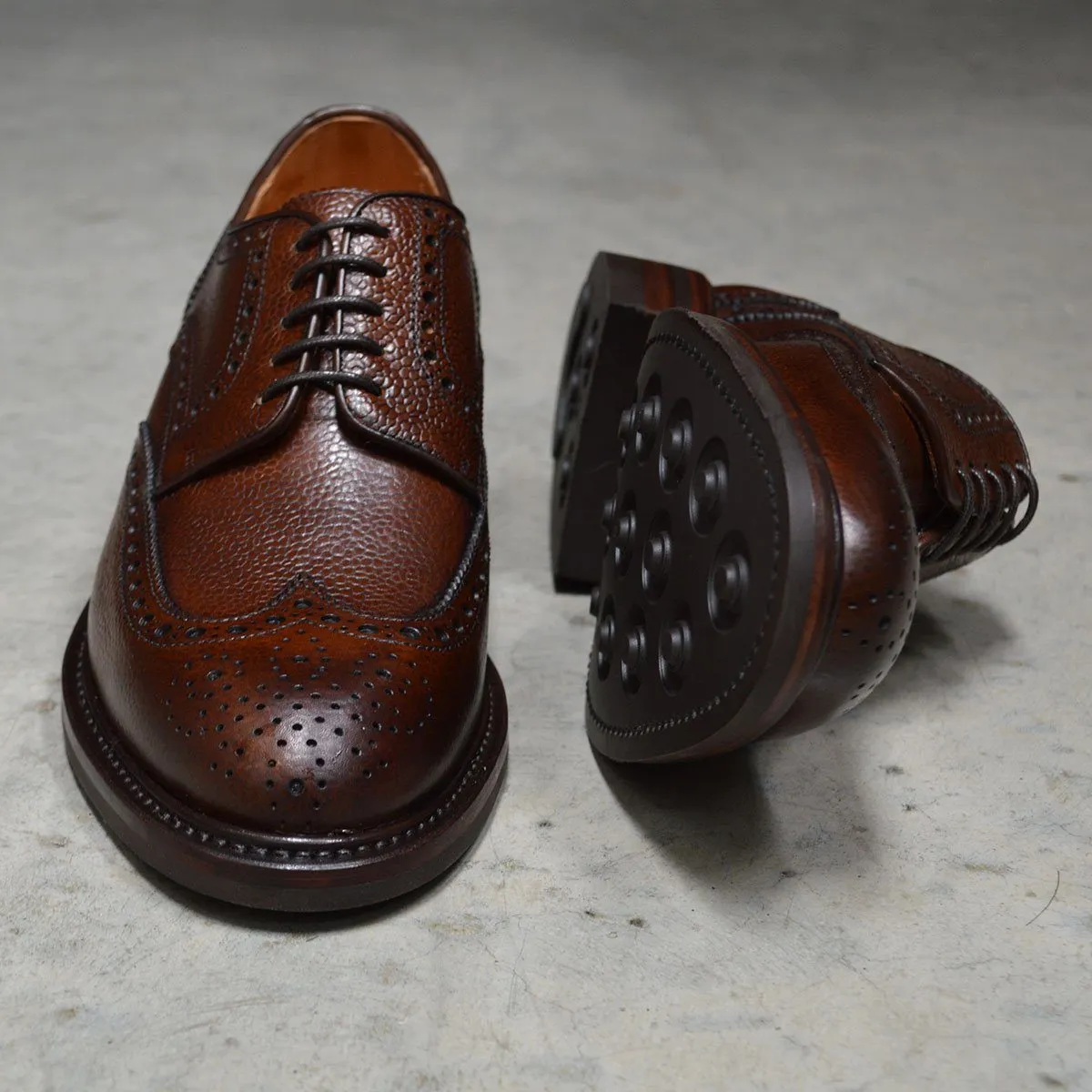 FACTORY SECOND Berwick 1707 Country Grain Brogue Shoe (4170)