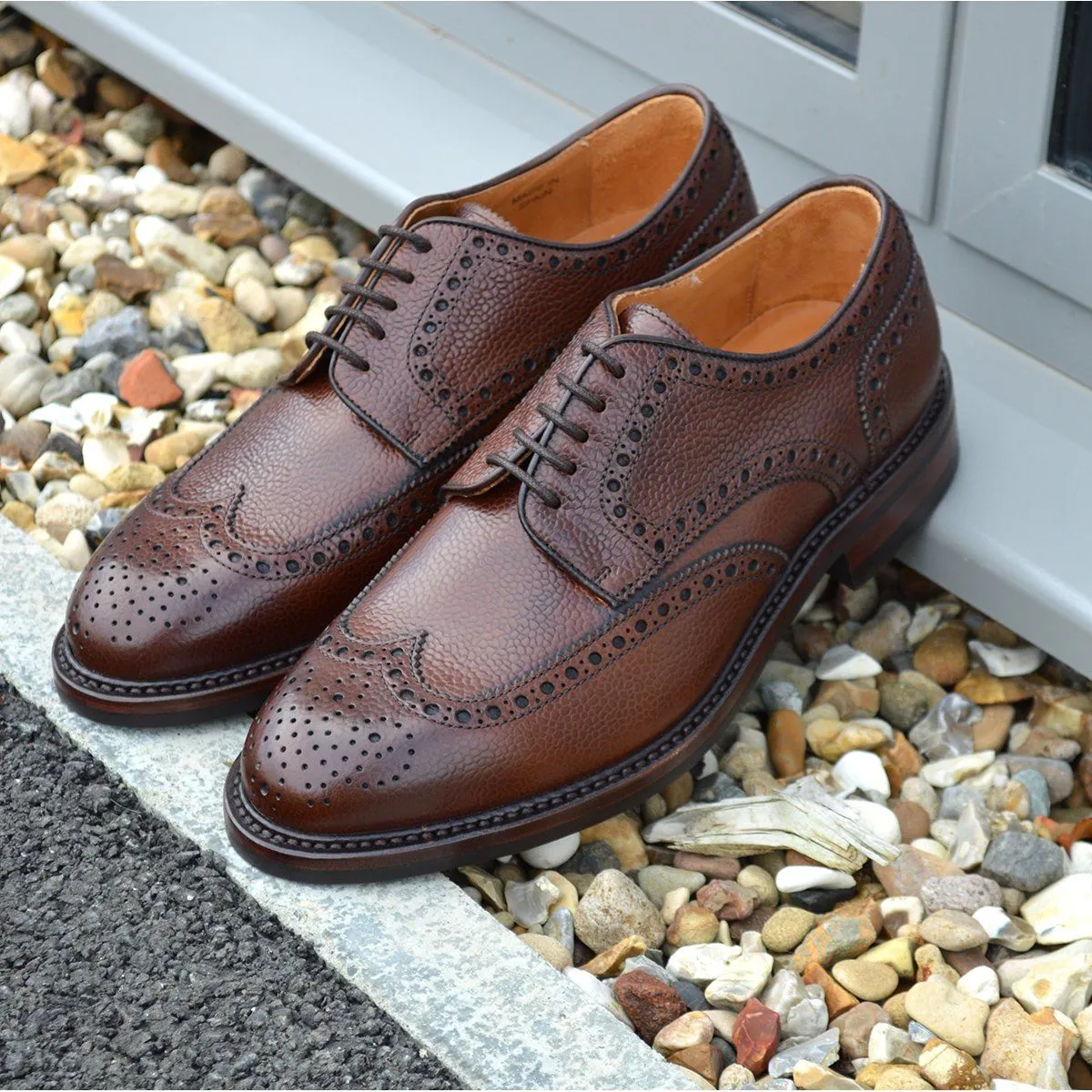 FACTORY SECOND Berwick 1707 Country Grain Brogue Shoe (4170)